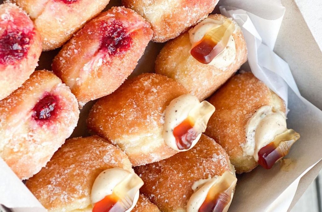 la bise bakery stuffed Donuts