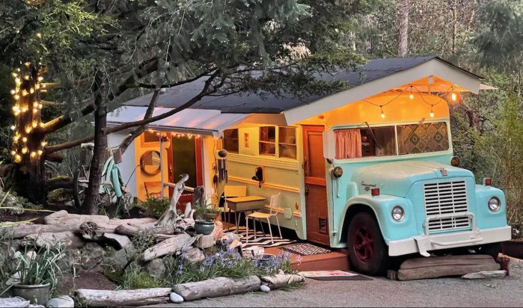 school bus airbnb in sooke